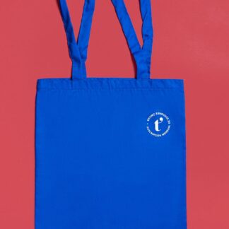 Bolsa de tela literaria azul