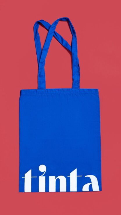 Bolsa de tela literaria azul - Image 2